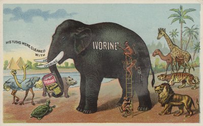 Advertentie voor Ivorine zeep door American School